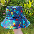 Children’s Rainbow Lizard Bucket Hat | Cotton Lycra - Hats & Accessories