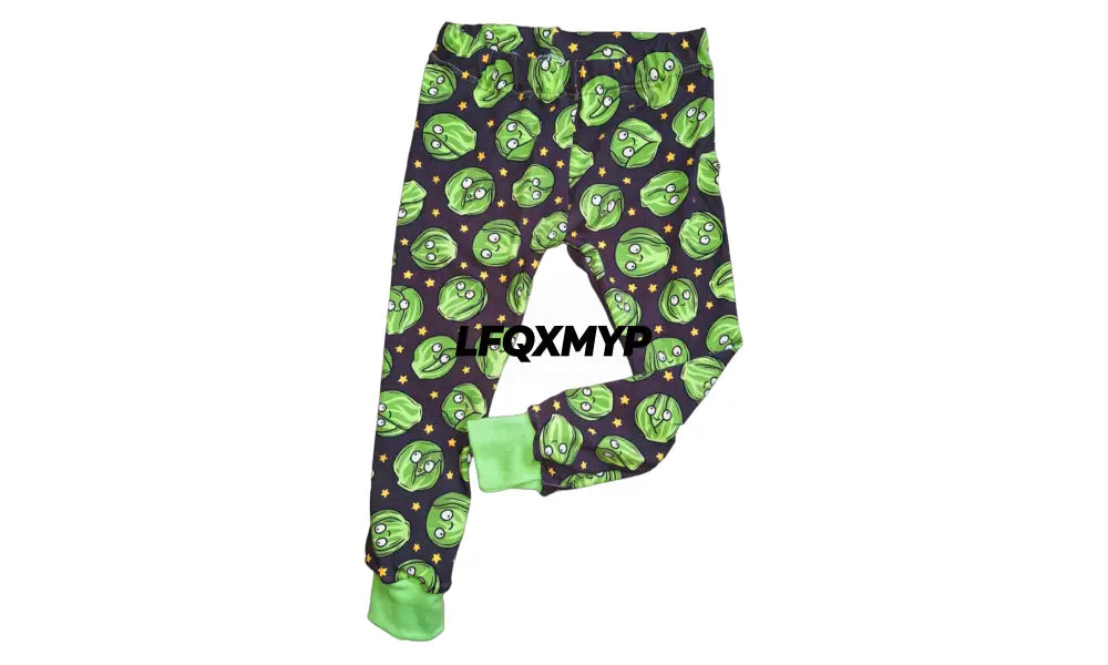 Christmas Sprout cuffed leggings