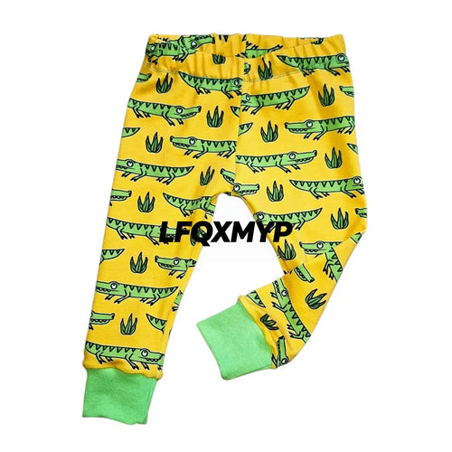 Crocodile Print Cuffed Leggings