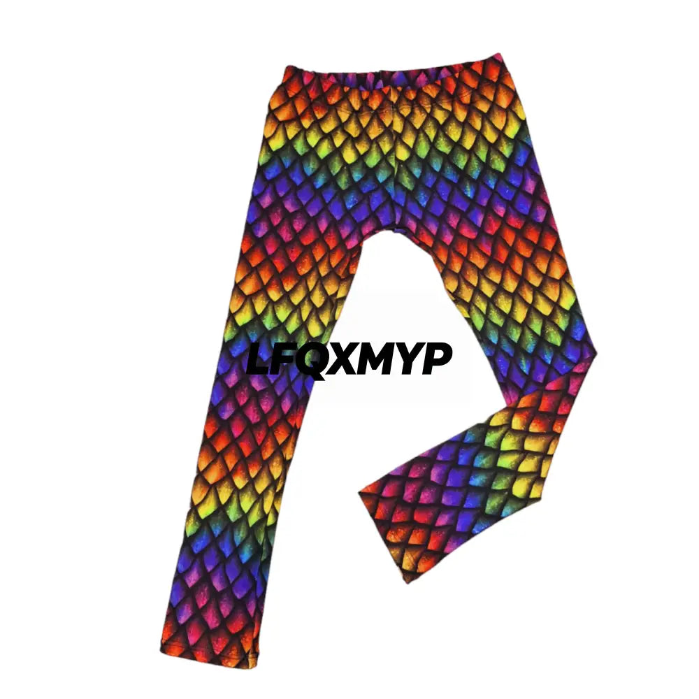 Dragon Scale Hemmed Leggings