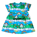 Happy Hen Gathered Dress (age 3 - 4 years) - 3 - 4 years