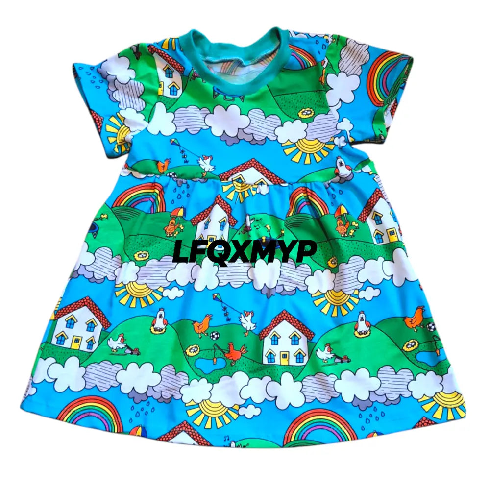 Happy Hen Gathered Dress (age 3 - 4 years) - 3 - 4 years