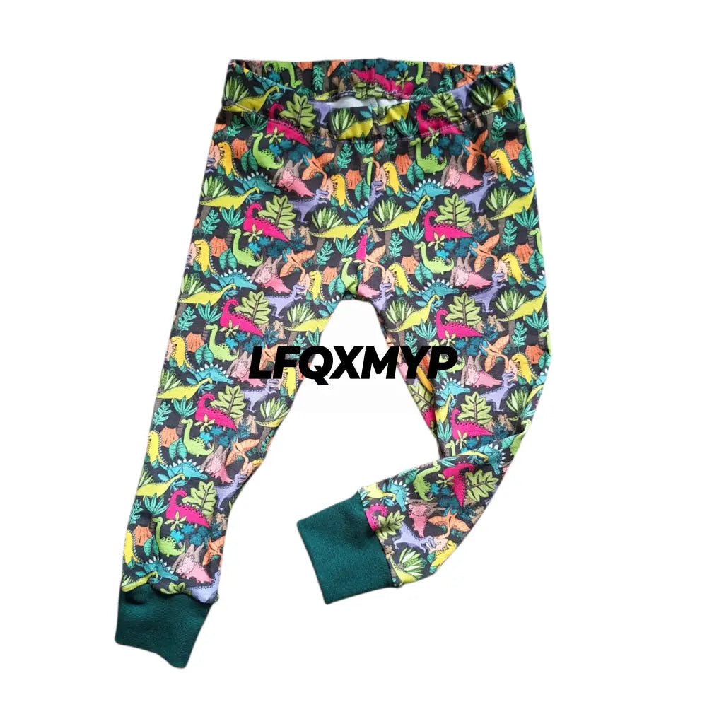Jurassic Jungle cuffed children’s leggings - Children’s leggings