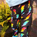 Lightning Bolt cuffed leggings