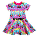 Mermaid Print Twirly Swirly Dress