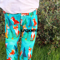 Origami Fox cuffed leggings