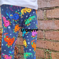 Rainbow Axolotl Cuffed Leggings