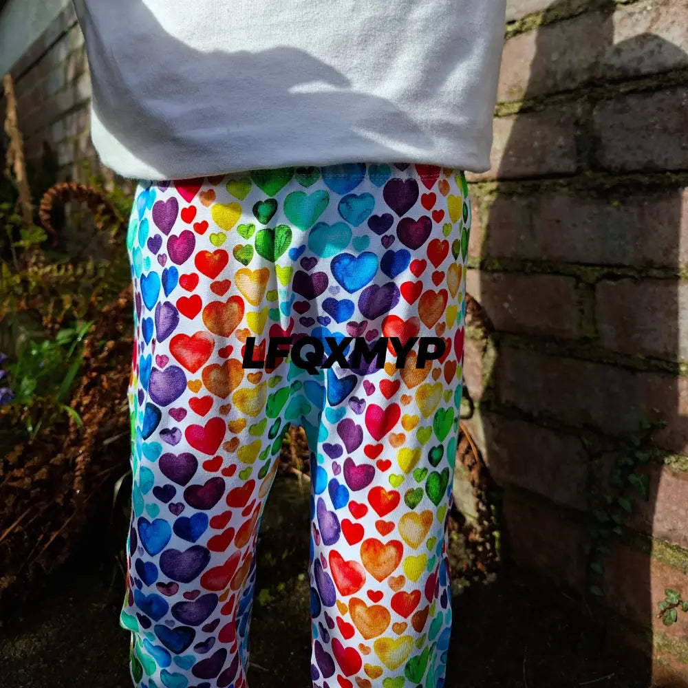 Rainbow Hearts Cross Fit Trousers