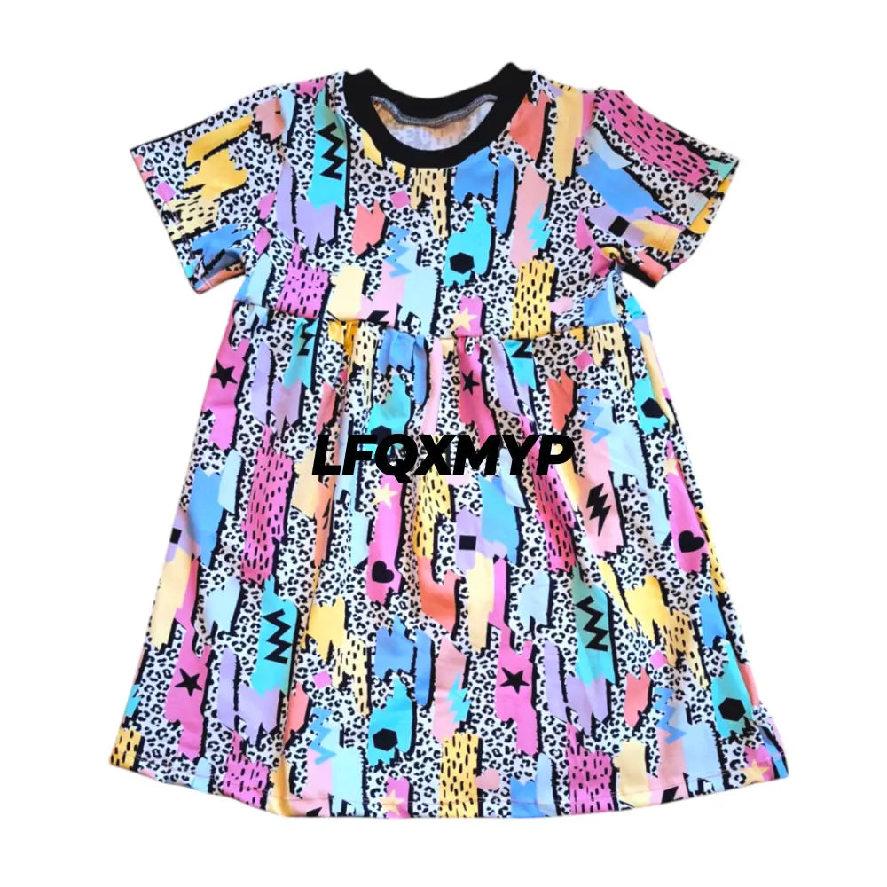 Retro Dash Gathered Dress