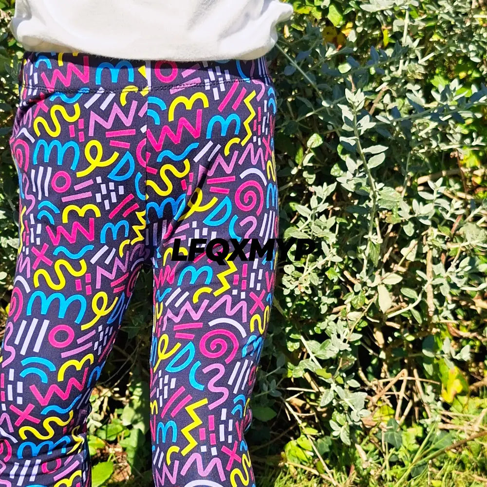 Squiggle Cuffed Leggings