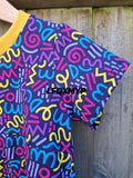 Squiggle Gathered Dress - Gathered waist dress