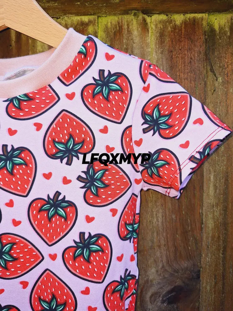 Strawberry Twirly Swirly Dress