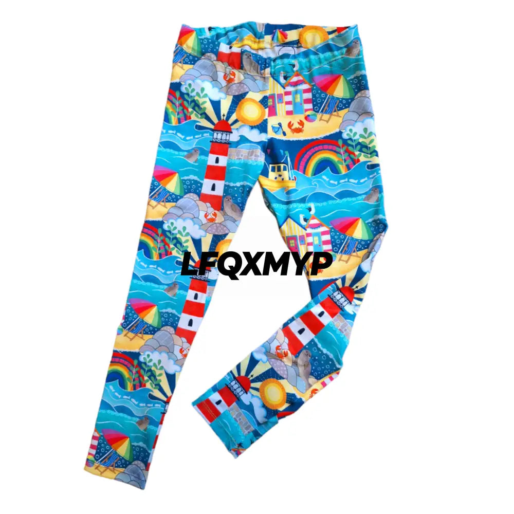 Summer Holiday Hemmed Leggings
