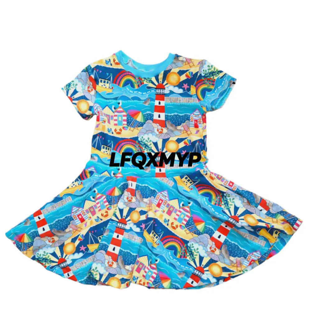 Summer Holidays Twirly Swirly Dress