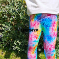 Tie Dye Hemmed Leggings for Kids - Leggings
