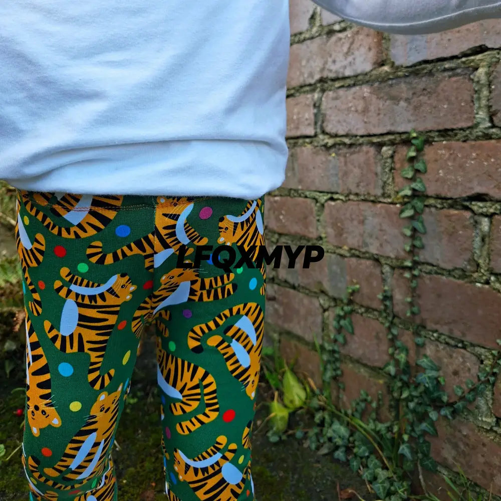 Tiger cuffed leggings for children - Children’s leggings