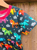 Unicorn Gathered Waist Dress