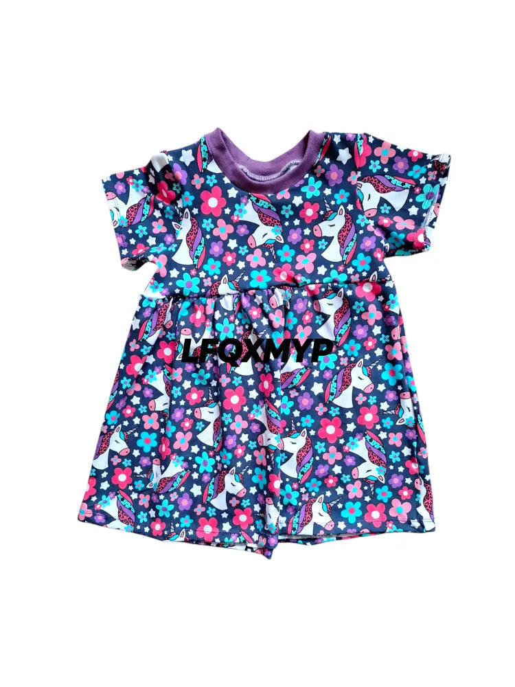 Wild Unicorn Gathered Dress