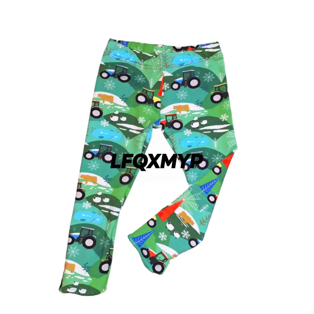 Winter Farm Hemmed Leggings