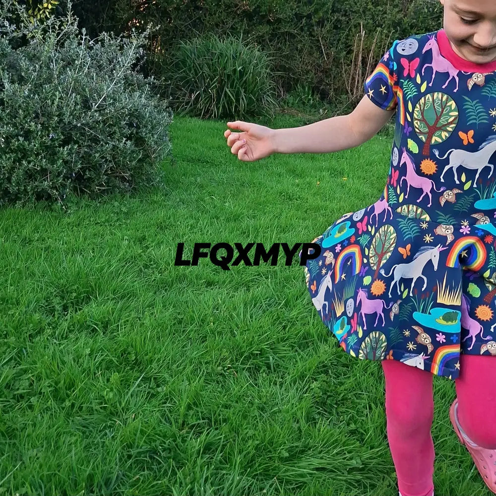 Woodland Unicorn Twirly Swirly Dress